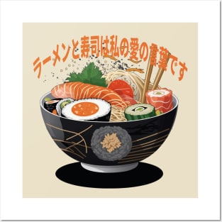 Ramen and Sushi Lover Posters and Art